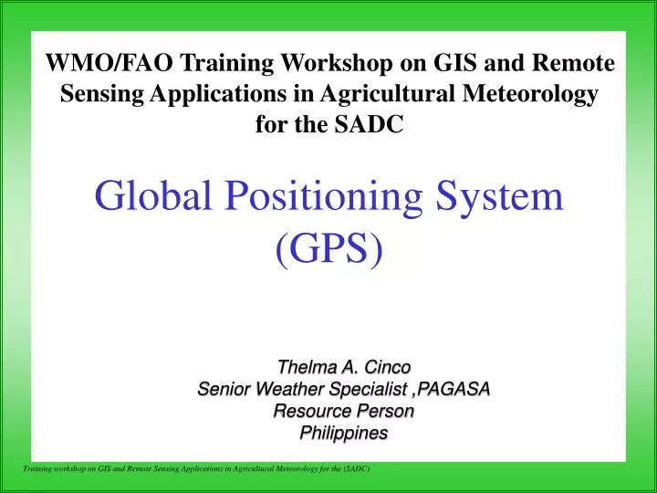 global positioning system gps n.