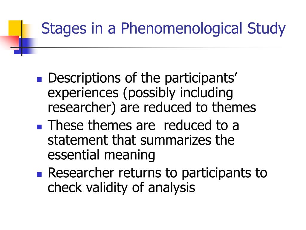 what type of analysis is used in phenomenological research