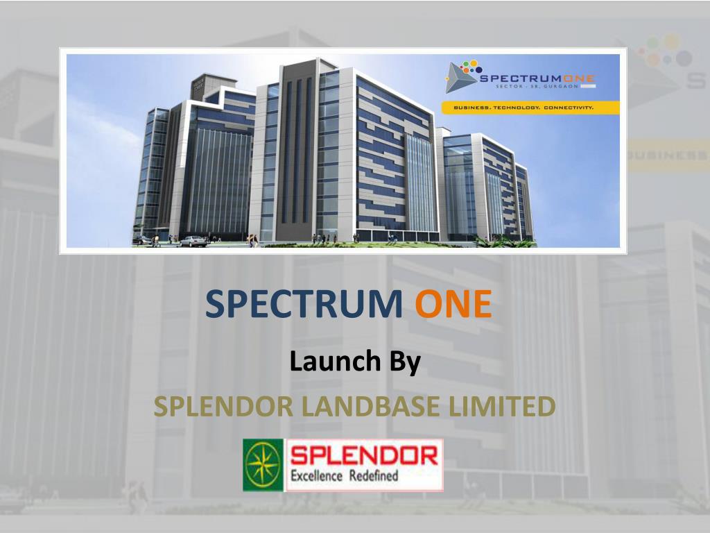 PPT Spectrum One A Commercial Space at Gurgaon PowerPoint Presentation ID 307514