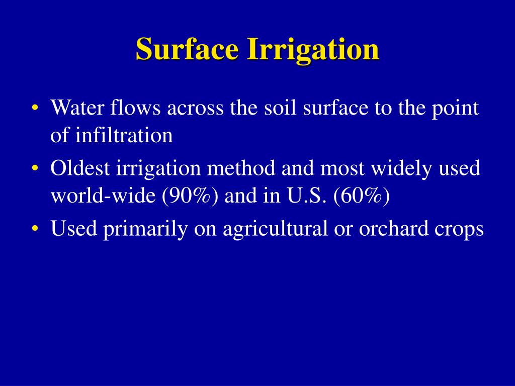 Ppt Surface Irrigation Powerpoint Presentation Free Download Id 308210