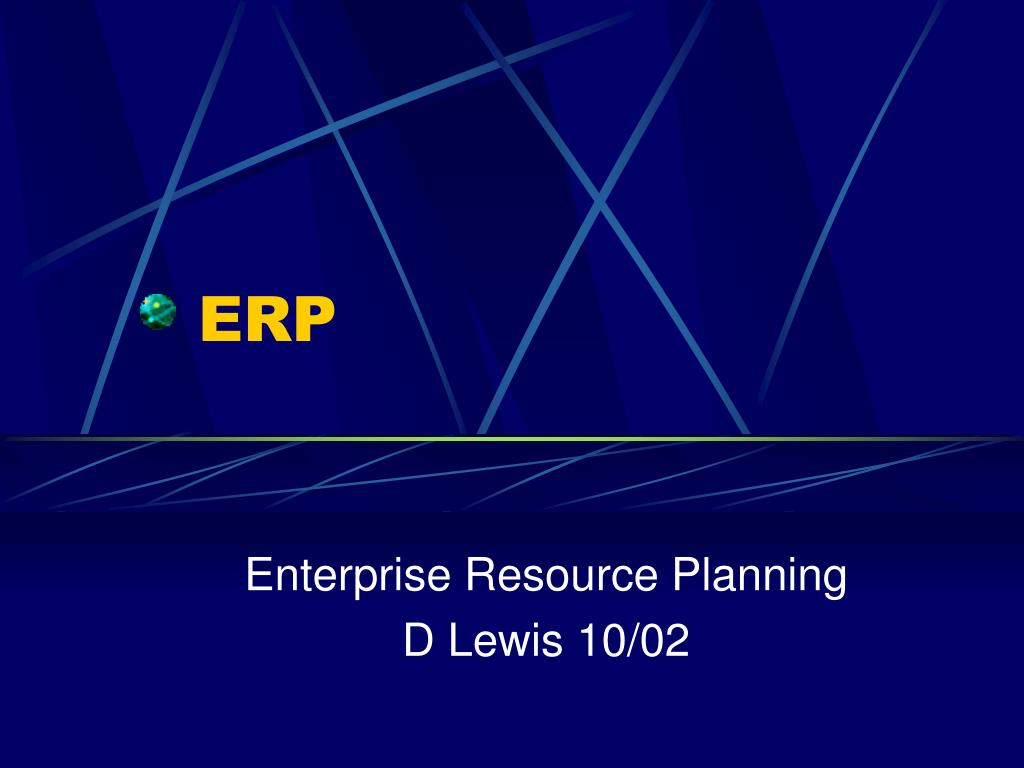 ppt presentation about erp