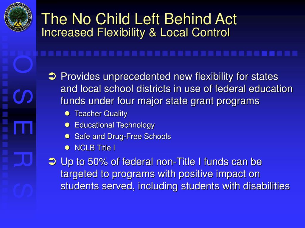 the impact of nclb Negative implications of no child left behind: as graduation rates go down, school ratings go up date: february 16, 2008 source: rice university summary. the impact of nclb Negative implications of no child left behind: as graduation rates go down, school ratings go up date: february 16, 2008 source: rice university summary.
