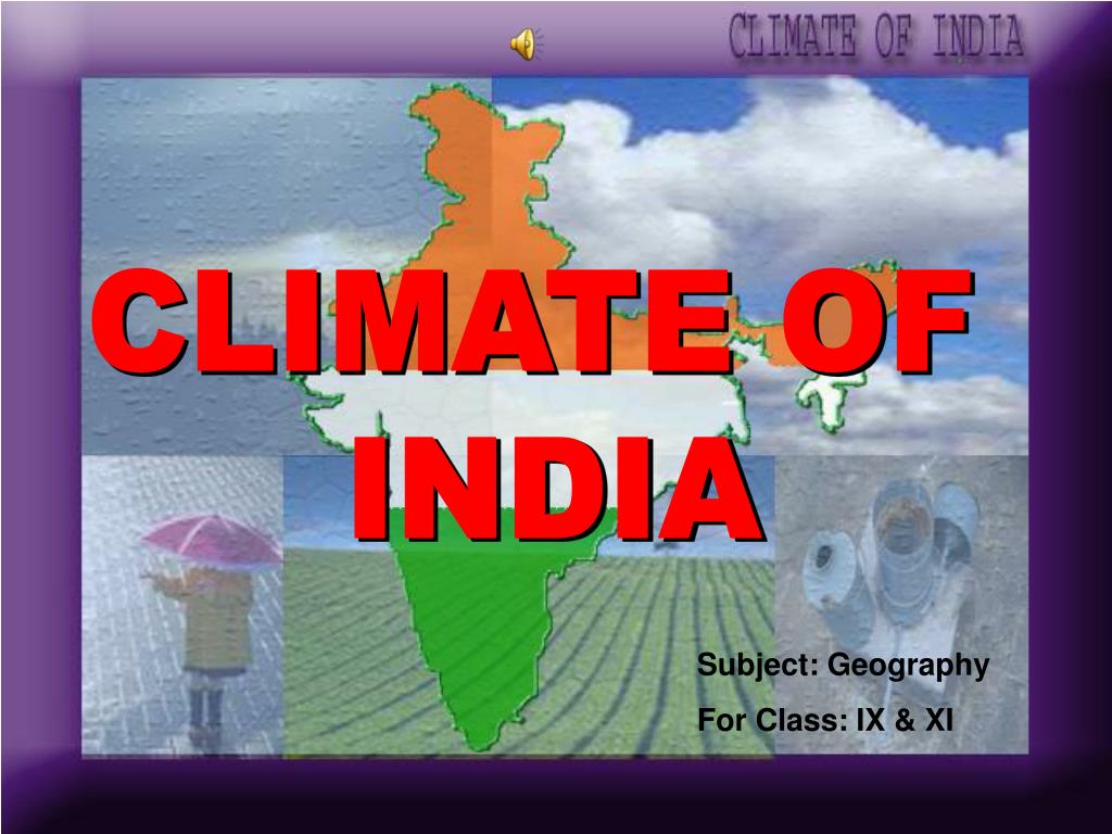 presentation on indian climate