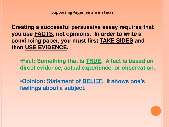 Presentation essay format