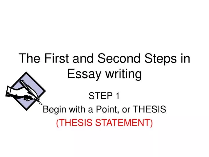 the first and second steps in essay writing n.