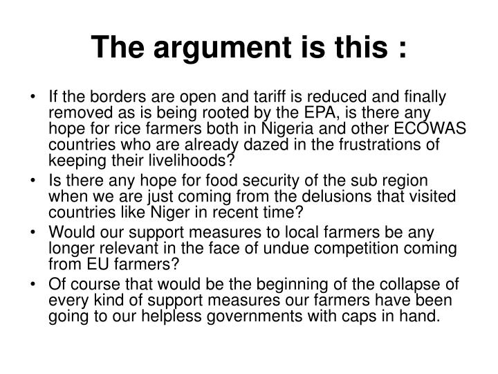 Trade Liberalization S Nigeria Agriculture Food Security Trade Liberalization S Nigeria Agriculture Food Security