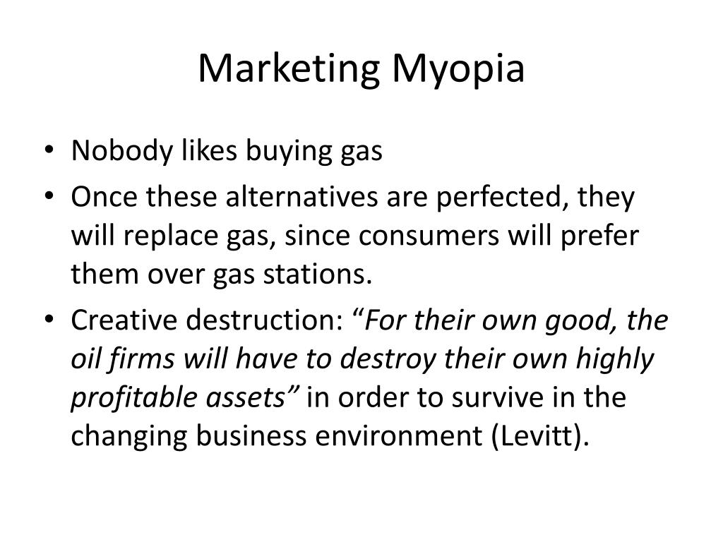 marketing myopia uk essay