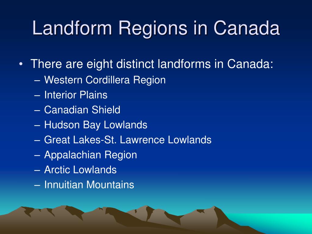 pix Lowlands Landform ppt landform regions in canada