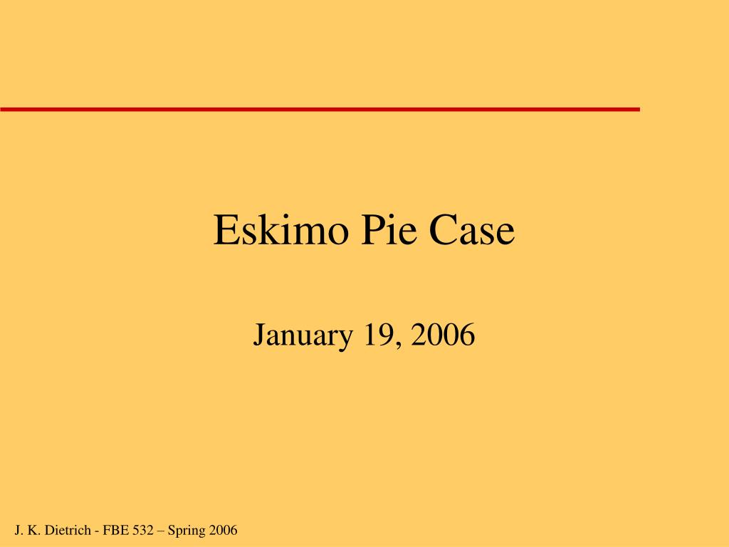 eskimo pie corporation case solution