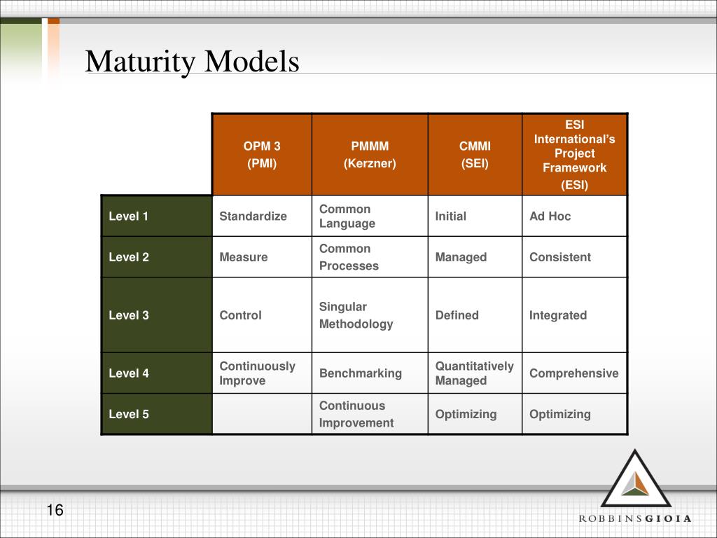 What Is A Maturity Model In Project Management at Stephanie Rahn blog