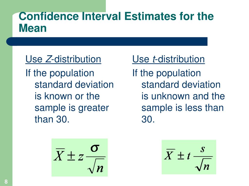 PPT Estimation and Confidence Intervals PowerPoint Presentation, free download ID310015