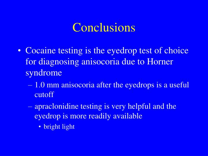 PPT Eyedrop testing in Horner Syndrome PowerPoint Presentation ID