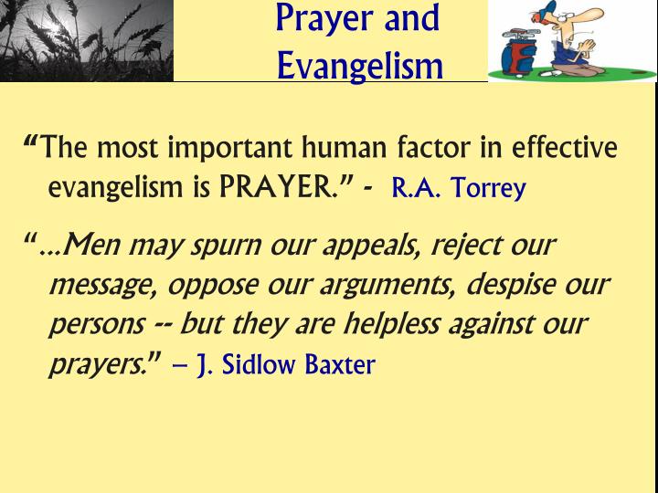 PPT Prayer and Evangelism PowerPoint Presentation ID310668