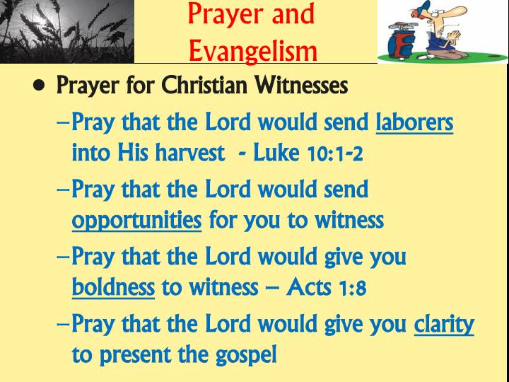 PPT Prayer and Evangelism PowerPoint Presentation ID310668