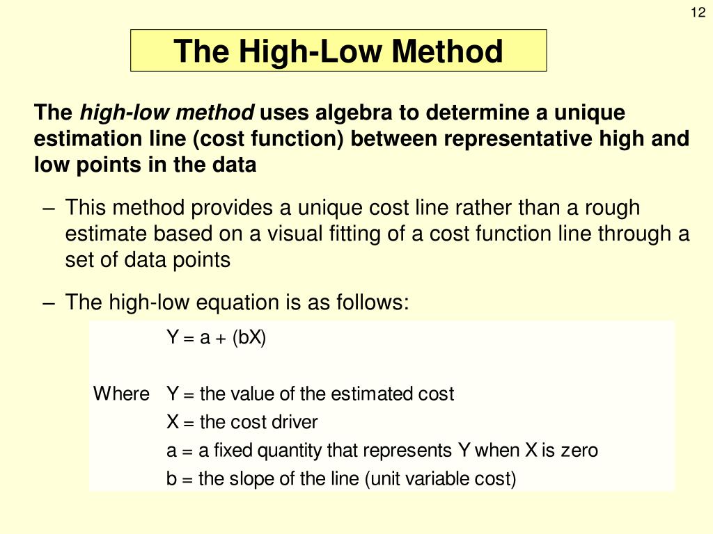 High-Low Method Definition