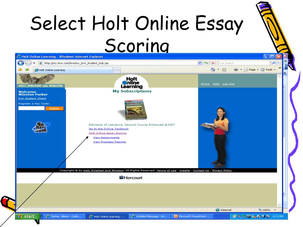 Online essay scorer