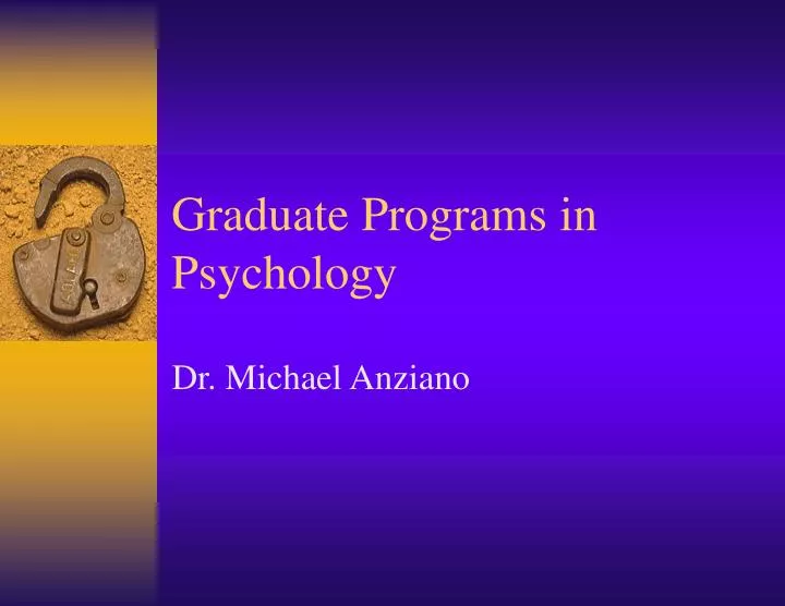 graduate programs in psychology n.