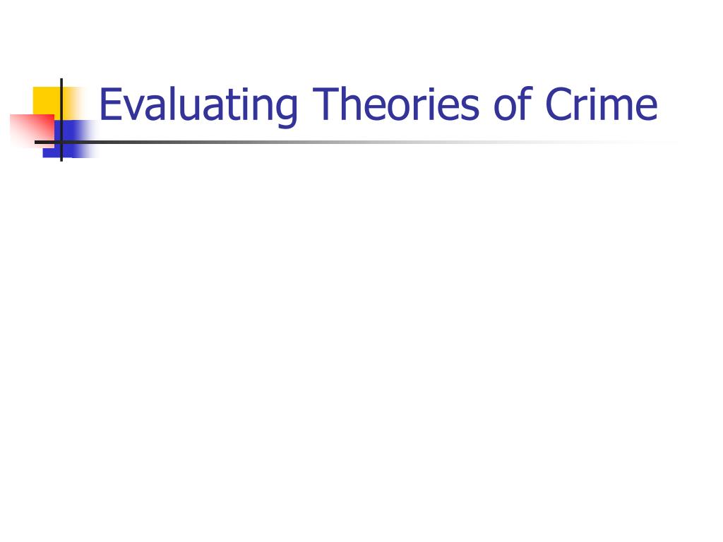 Criminology Theories Chart