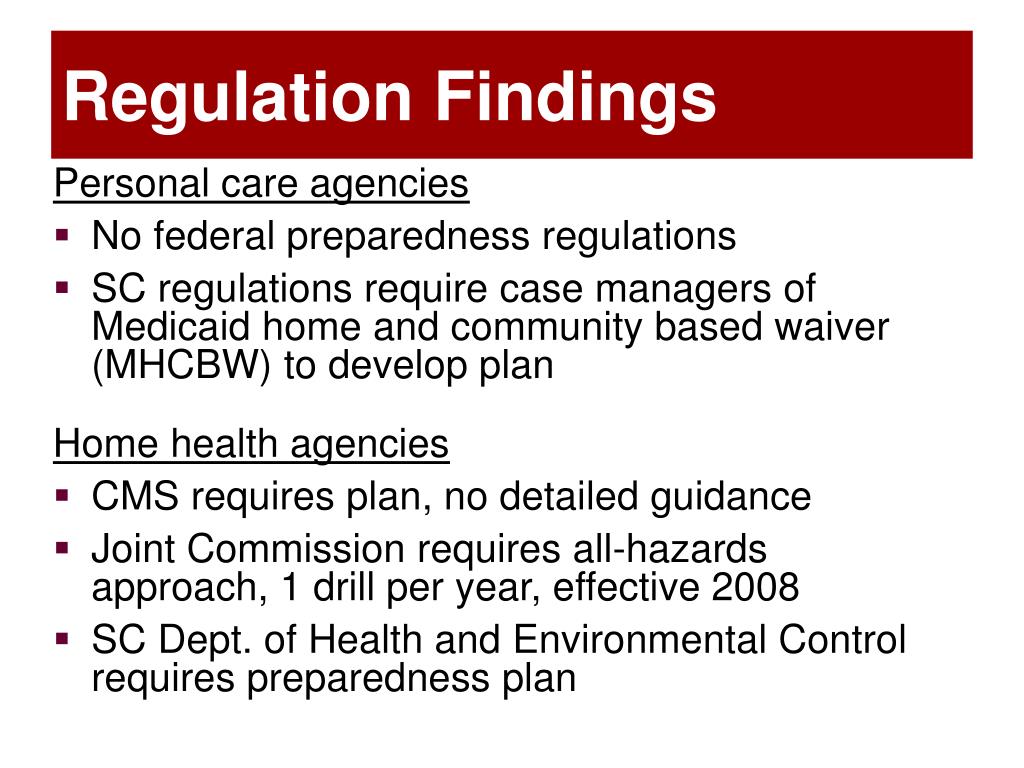 PPT Emergency Preparedness in Nursing Homes and Agencies Providing In