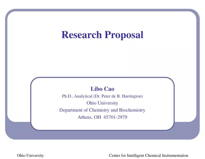 research proposal slideshare