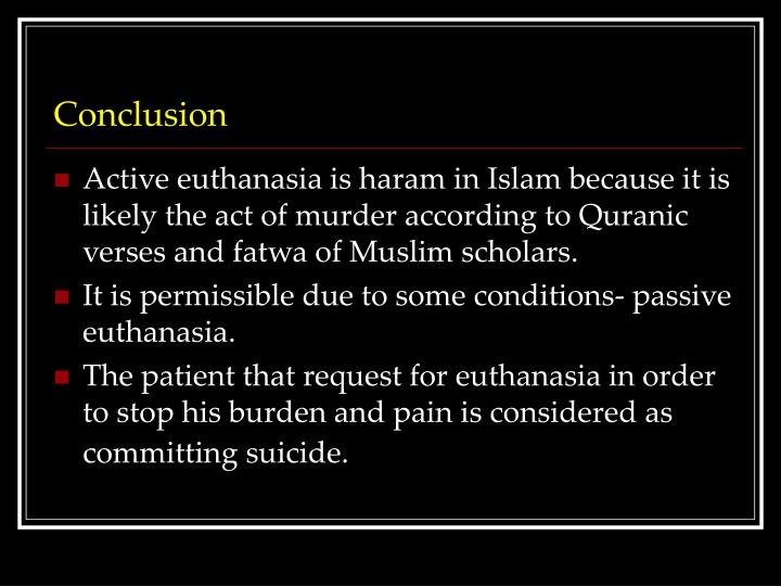 conclusion to the mercy killing conclusion to the mercy killing