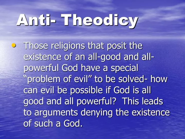 anti theodicy n.