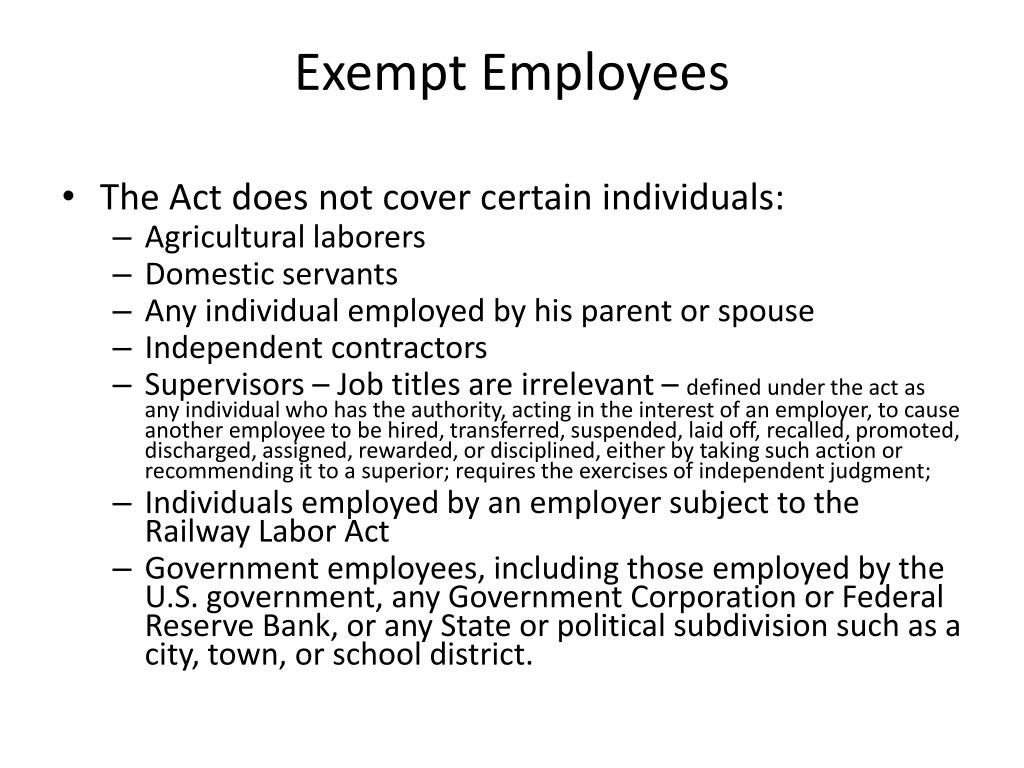 PPT The National Labor Relations Act (NLRA) & The
