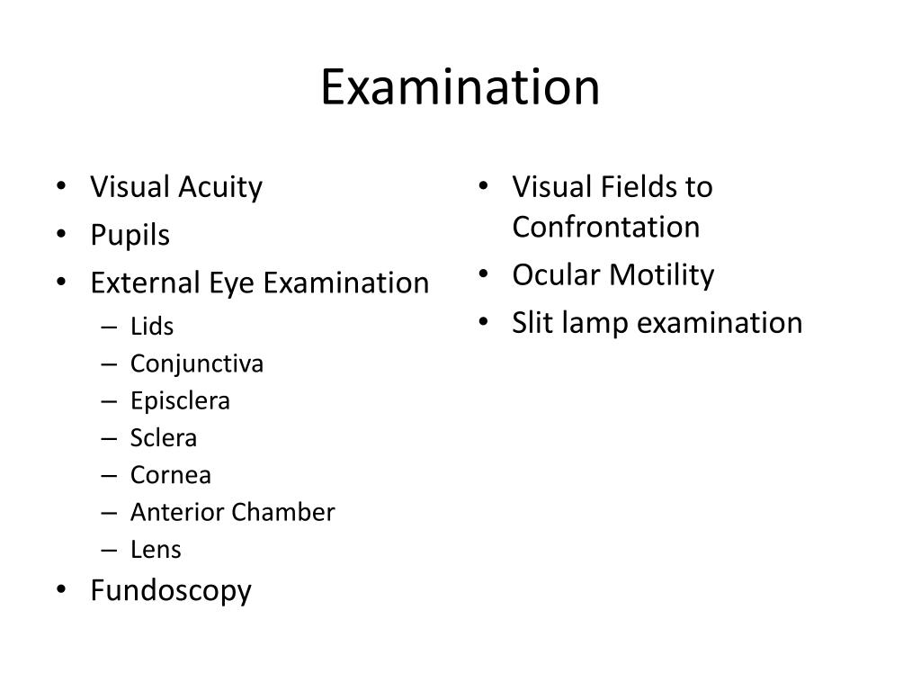 PPT - Ophthalmology for Finals -Revision Lecture PowerPoint ...