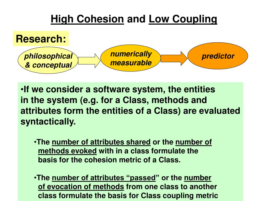 cohesion and coupling in software engineering ppt