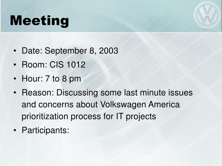 Volkswagen of America Managing It