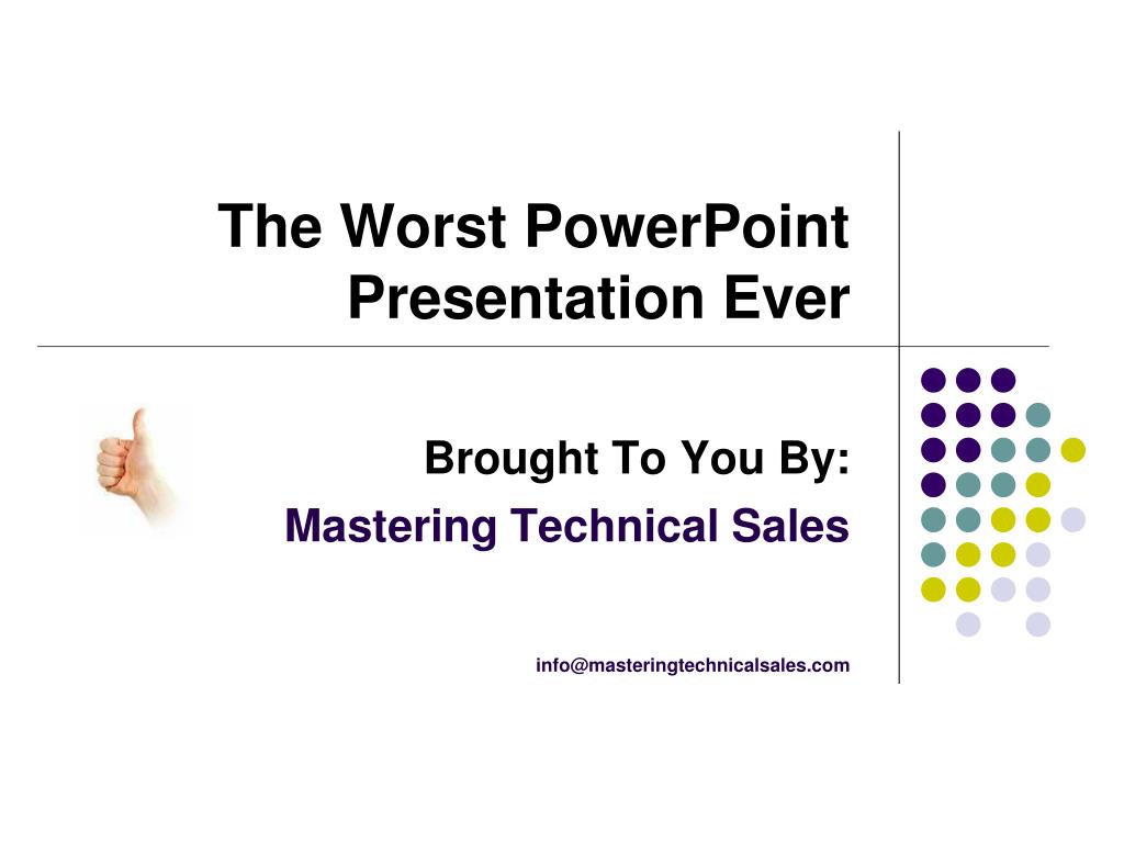 PPT - The Worst PowerPoint Presentation Ever PowerPoint Presentation