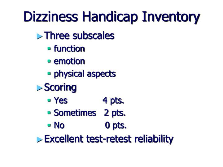 dizziness handicap inventory short form questionnaire dizziness handicap inventory short form questionnaire