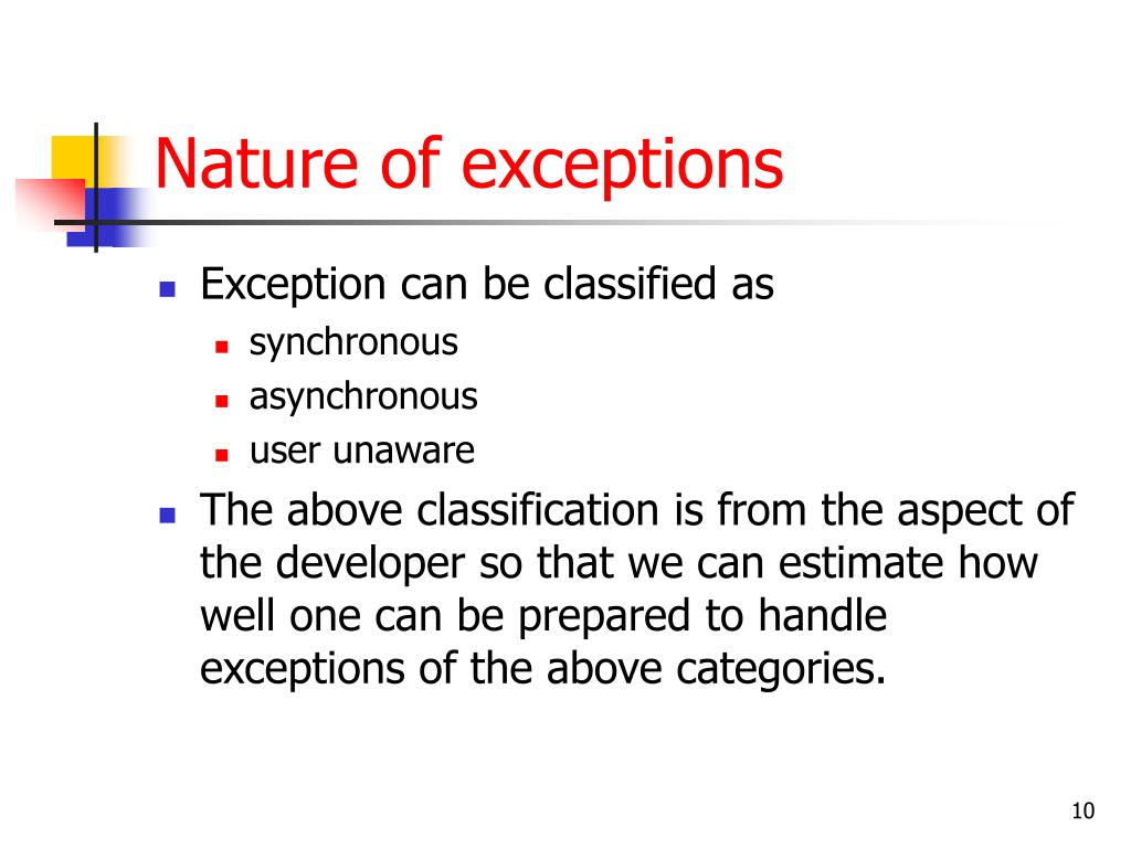 PPT - Handling Exceptions PowerPoint Presentation, free download -  ID:4167978