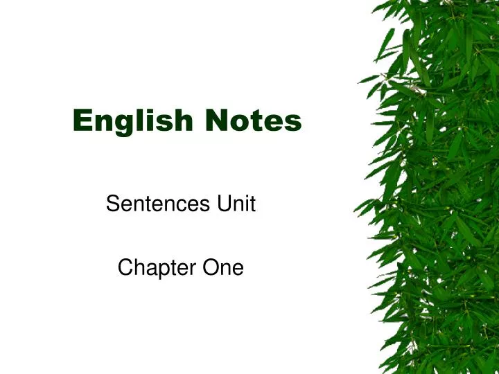 english notes n.