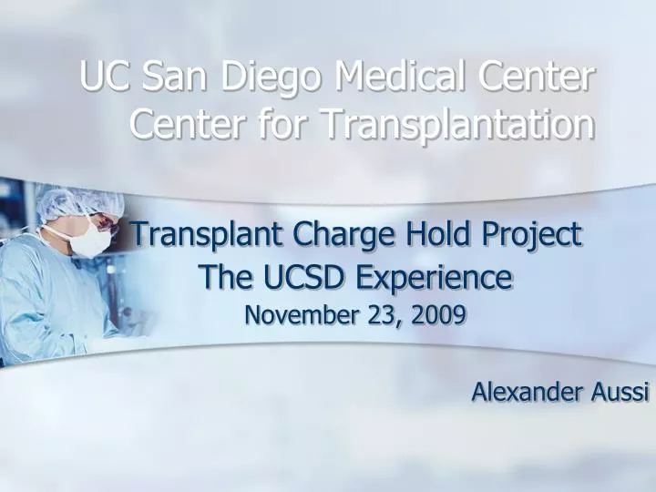 uc san diego medical center center for transplantation n.