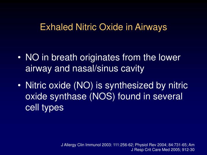 PPT Exhaled Nitric Oxide Model for Inhaled Corticosteroid Doseresponse PowerPoint