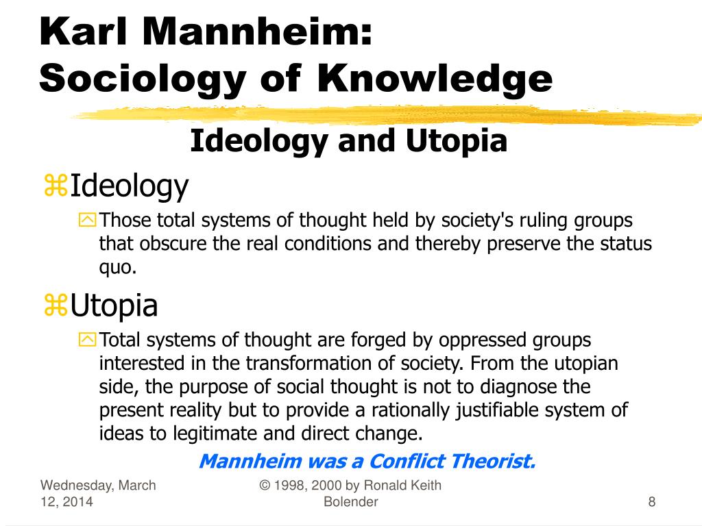 PPT - SOC444 Sociological Theory: Karl Mannheim PowerPoint ...
