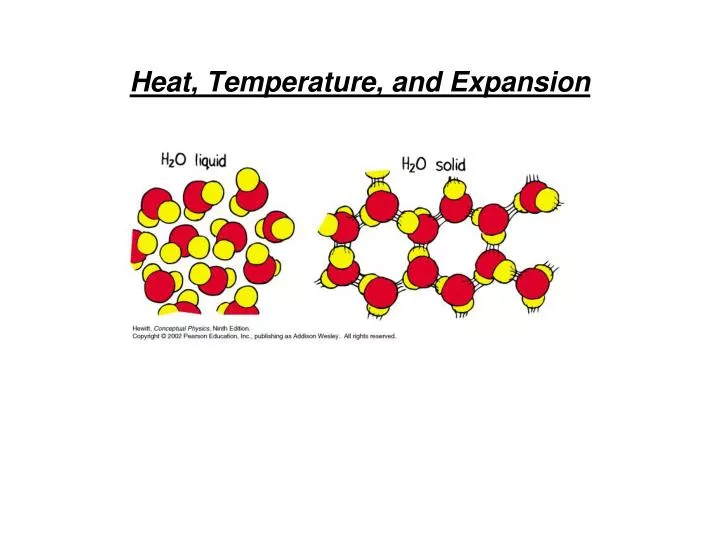 heat temperature and expansion n.