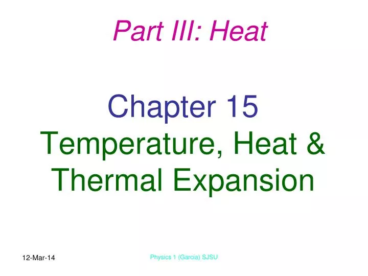 chapter 15 temperature heat thermal expansion n.
