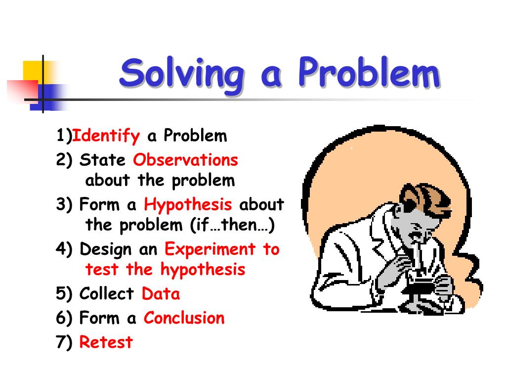 scientific problem solving process