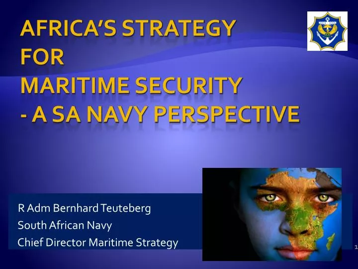 r adm bernhard teuteberg south african navy chief director maritime strategy n.