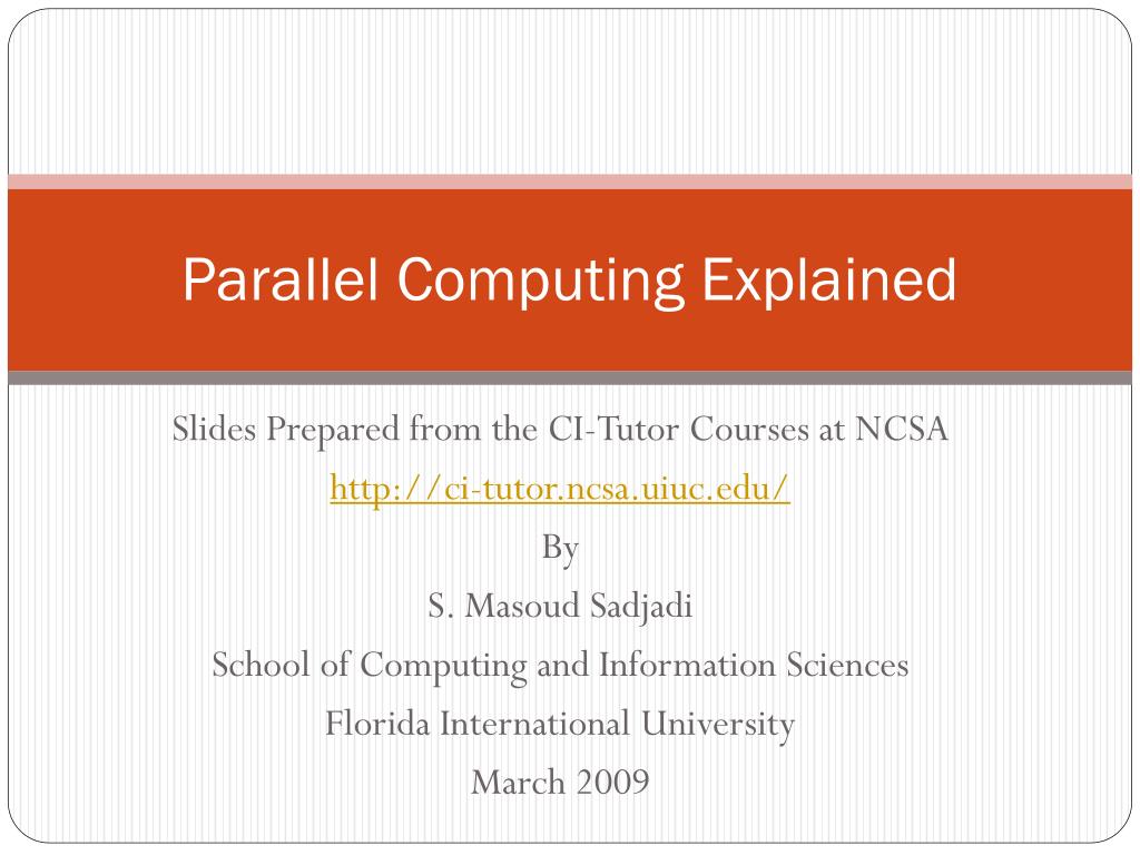 research paper about parallel computing