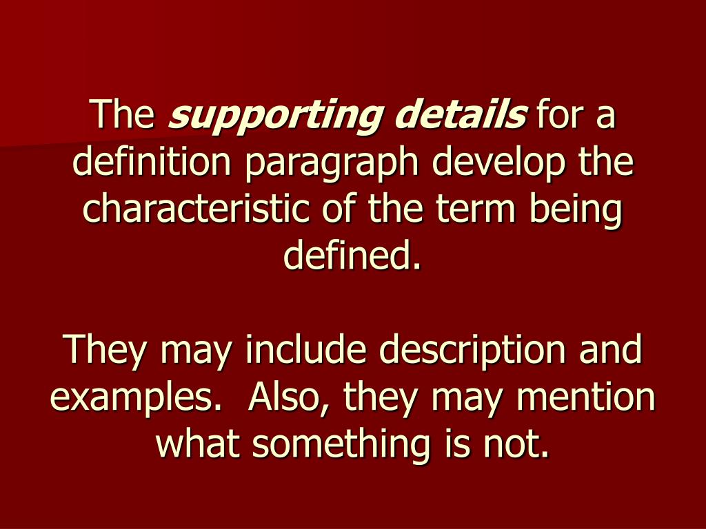 PPT - Definition Paragraph PowerPoint Presentation, free download - ID ...