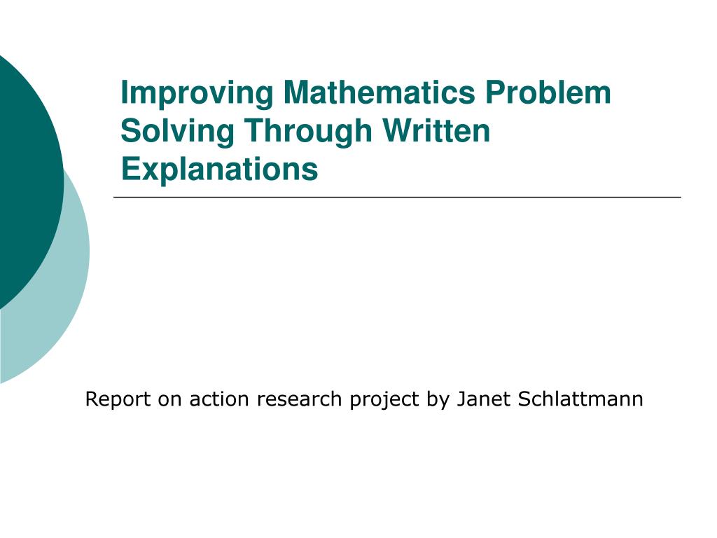 problem solving in mathematics research