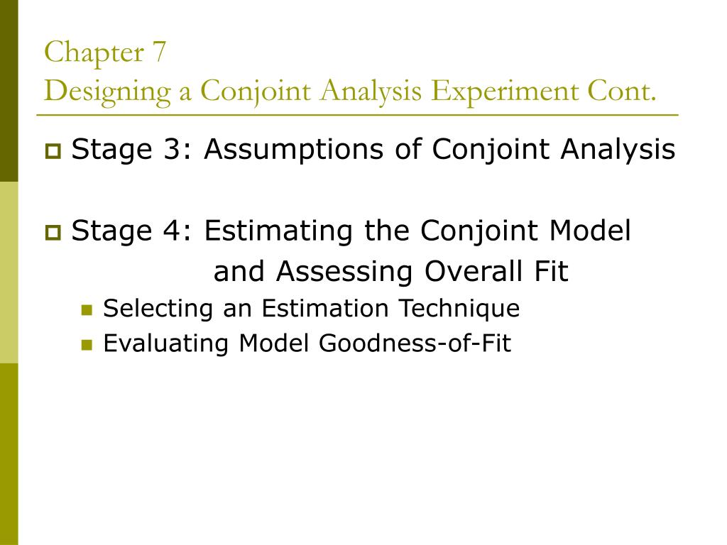 PPT - Multivariate Data Analysis Chapter 7 - Conjoint Analysis ...