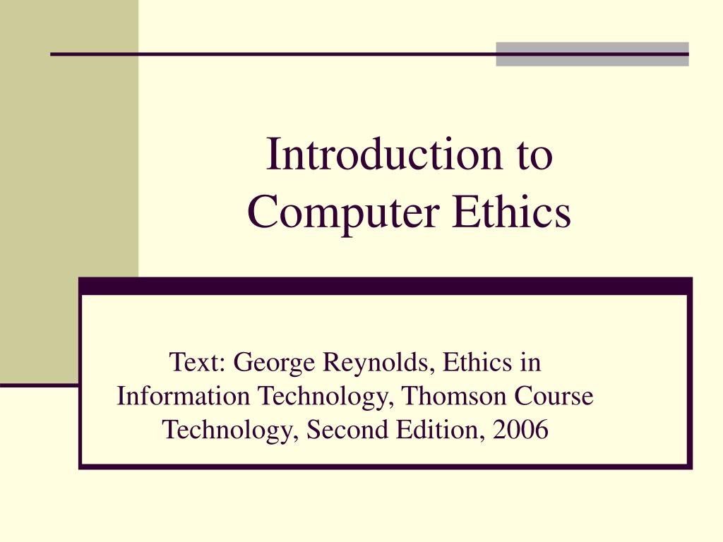 computer ethics presentation topics