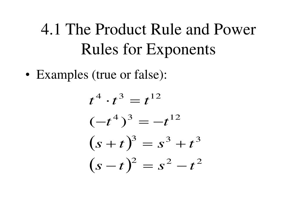 Product rule. Exponents Formulas for Beginners pdf download.