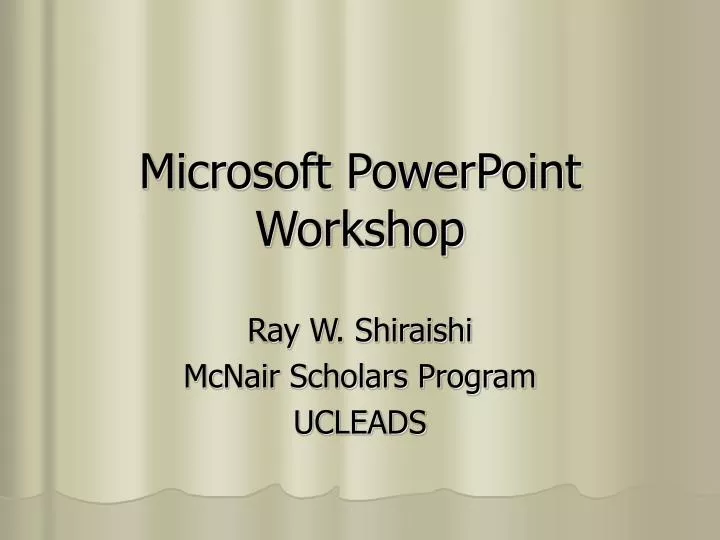 microsoft powerpoint workshop n.