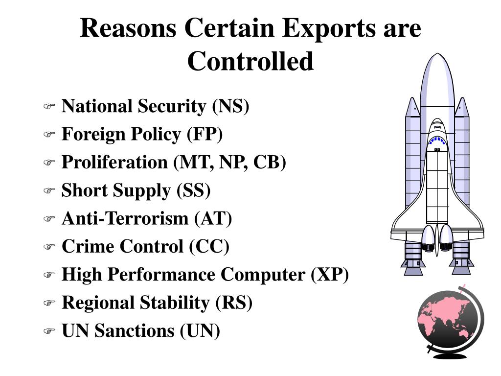 Ppt u s export control laws and regulations powerpoint presentation