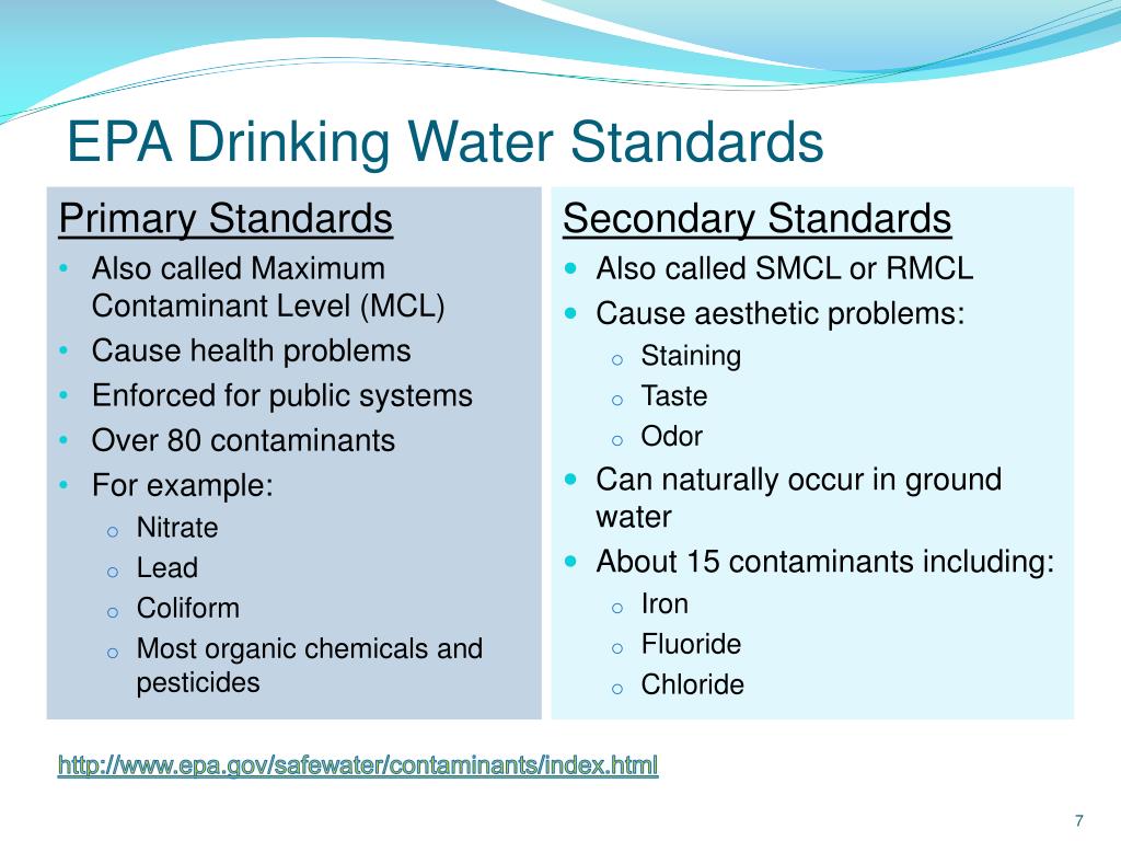 PPT Water Quality Contaminants of Concern PowerPoint Presentation